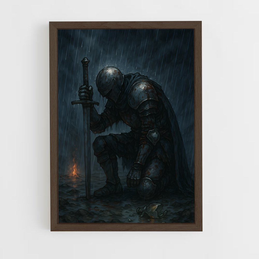Poster L'Héroïsme Sous la Pluie – affiche Dark souls (vue 5)